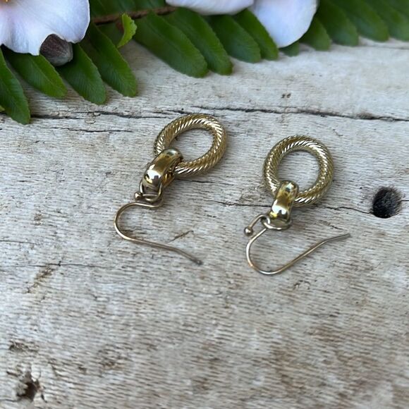 OVAL DROP EARRINGS   - Picture 3 of 4